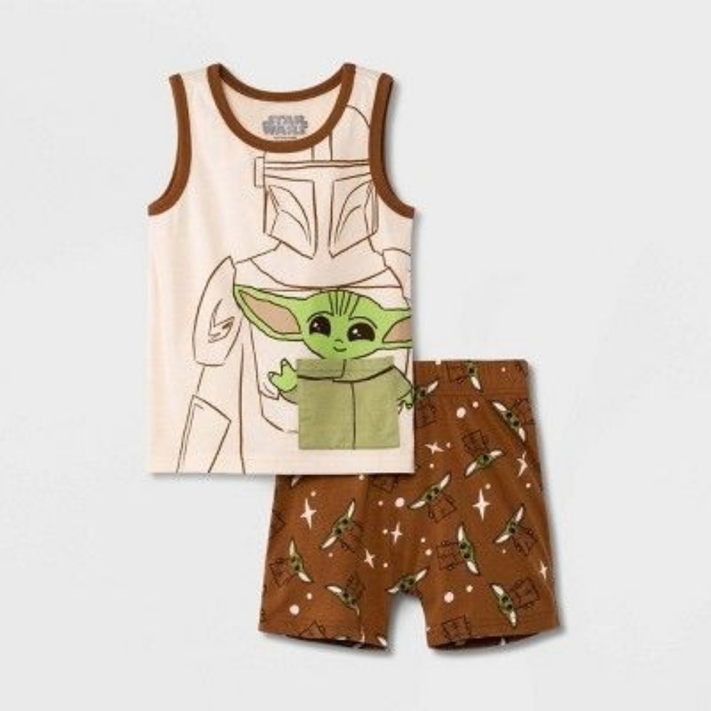 NWT Baby Yoda Star Wars Top and Bottom Set